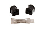 Sway Bar Bushing Set; Black; Rear; Bar Dia. 15mm; Performance Polyurethane;