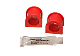 Sway Bar Bushing Set; Red; Front; Bar Dia. 23mm; Performance Polyurethane;