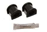 Sway Bar Bushing Set; Black; Front; Bar Dia. 22mm; Performance Polyurethane;