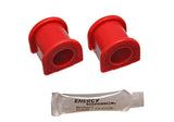 Sway Bar Bushing Set; Red; Front; Bar Dia. 22mm; Performance Polyurethane;