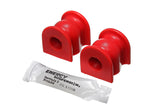 Sway Bar Bushing Set; Red; Rear; Bar Dia. 15mm; Performance Polyurethane;