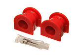 Sway Bar Bushing Set; Red; Front; Bar Dia. 28.2mm; Performance Polyurethane;