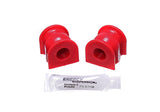 Sway Bar Bushing Set; Red; Rear; 17mm;