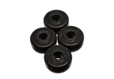 Strut Rod Bushing Set; Black; Front; Performance Polyurethane;