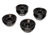 Strut Rod Bushing Set; Black; Front; Performance Polyurethane;