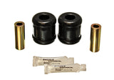 Strut Rod Bushing Set; Black; Front; Performance Polyurethane;