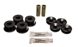 Shock Bushing Set; Black; Front; Performance Polyurethane;