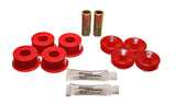 Shock Bushing Set; Red; Front; Performance Polyurethane;