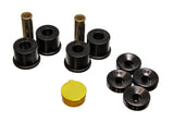 Shock Bushing Set; Black; Front; Performance Polyurethane;