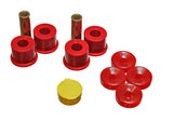 Shock Bushing Set; Red; Front; Performance Polyurethane;