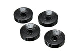 Shock Bushing Set; Black; Rear Upper; Performance Polyurethane;