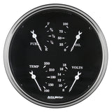 Traditional incandescent lighting illuminates around the perimeter of the dial