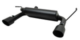 Black Elite Cat-Back Dual Split Exhaust System; Black Ceramic