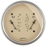 Traditional incandescent lighting illuminates around the perimeter of the dial