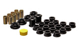 Control Arm Bushing Set; Black; Rear; Performance Polyurethane;