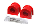 Sway Bar Bushing Set; Red; Front; 21mm;