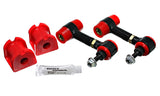 Sway Bar Bushing Set; Red; Rear; 16mm;