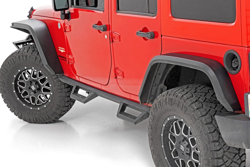 High Clearance LED Flat Fender Flare Kit | UV Treated | Jeep Wrangler JK (07-18)