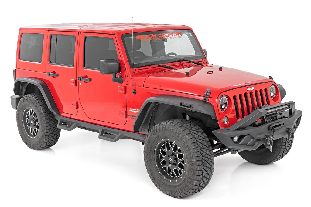 High Clearance LED Flat Fender Flare Kit | UV Treated | Jeep Wrangler JK (07-18)