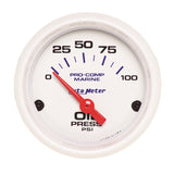 GAUGE, OIL PRESSURE, 2 1/16