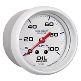 GAUGE, OIL PRESSURE, 2 5/8