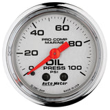 GAUGE, OIL PRESSURE, 2 1/16