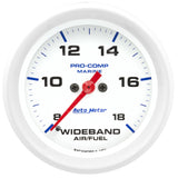 GAUGE, AIR/FUEL RATIO-WIDEBAND, ANALOG, 2 5/8