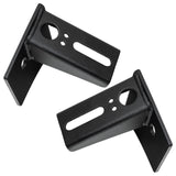 Lower Windshield Mount Brackets, Black, Pair