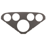 Silver carbon fiber look faceplate for AutoMeter 2208 dash panel