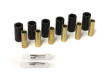 Leaf Spring Bushing Set; Black; Front/Rear; Performance Polyurethane;