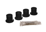 Shackle Bushing Set; Black; Performance Polyurethane;