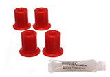 Shackle Bushing Set; Red; Performance Polyurethane;