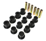 Leaf Spring Bushing Set; Black; Front; Performance Polyurethane;