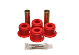 Shackle Bushing Set; Red; Performance Polyurethane;