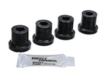 Shackle Bushing Set; Black; w/Aftermarket Shackles; Performance Polyurethane;