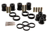 Control Arm Bushing Set; Black; Front; Performance Polyurethane;