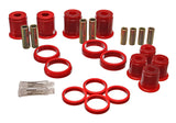 Control Arm Bushing Set; Red; Front; Performance Polyurethane;