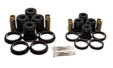 Control Arm Bushing Set; Black; Rear; Performance Polyurethane;