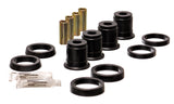 Control Arm Bushing Set; Black; Front Upper; Performance Polyurethane;