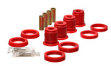 Control Arm Bushing Set; Red; Front Upper; Performance Polyurethane;