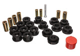 Control Arm Bushing Set; Black; Front; Performance Polyurethane;