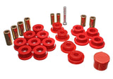 Control Arm Bushing Set; Red; Front; Performance Polyurethane;