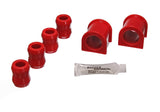 Sway Bar Bushing Set; Red; Front; Bar Dia. 15/16 in.; Performance Polyurethane;