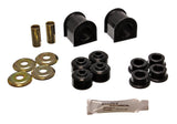 Sway Bar Bushing Set; Black; Rear; Bar Dia. 1 in.; Performance Polyurethane;