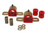 Sway Bar Bushing Set; Red; Front; Bar Dia. 30mm; Performance Polyurethane;