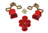 Sway Bar Bushing Set; Red; Rear; Bar Dia. 16mm; Performance Polyurethane;