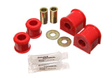 Sway Bar Bushing Set; Red; Rear; 19mm;