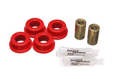 Track Arm Bushing Set; Red; Rear; Performance Polyurethane;