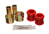 Track Arm Bushing Set; Red; Front; Performance Polyurethane;