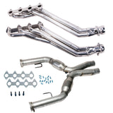 05-10 MUSTANG GT 1 5/8 LONG TUBE HEADERS PLUS MID PIPE (SILVER CERAMIC)